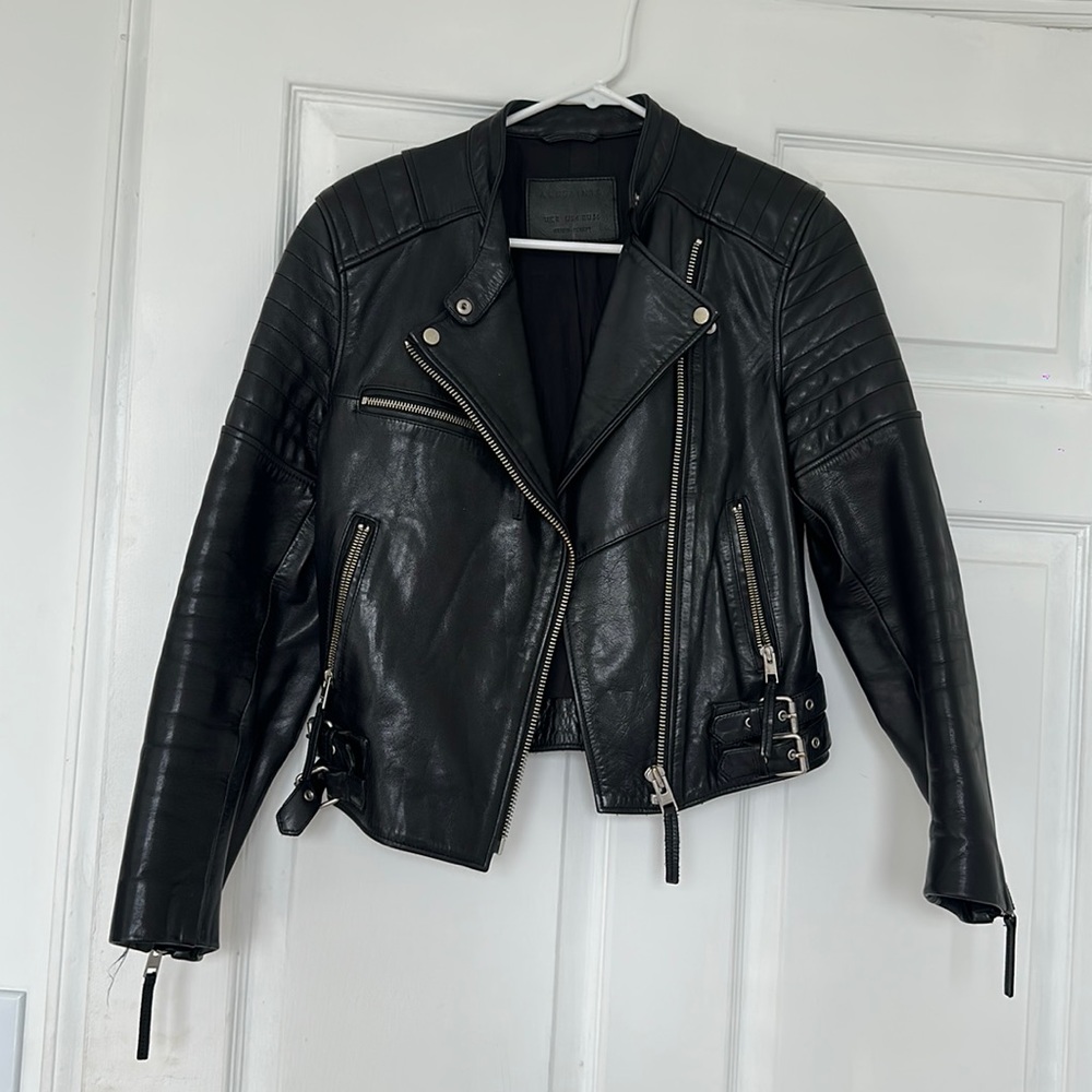 Allsaints leather biker jacket